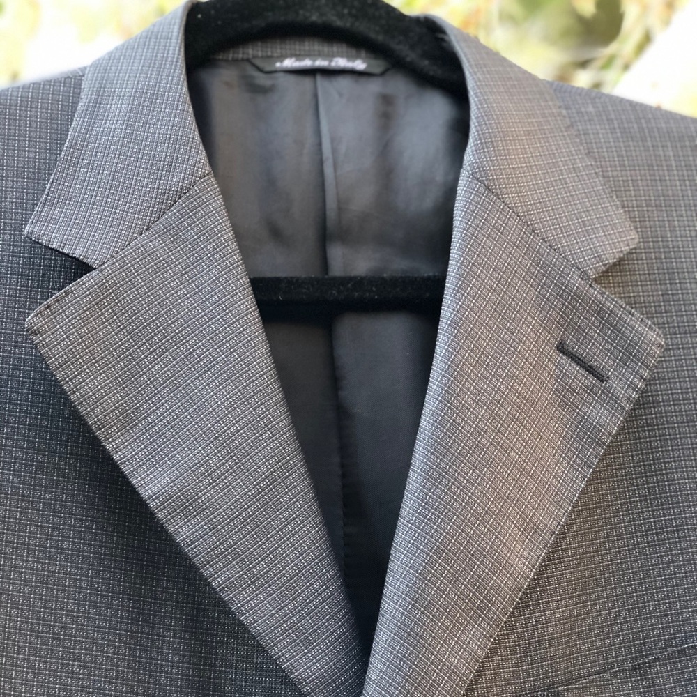 NW CANALI Silk Wool Plaid Sport Coat, Size 44R